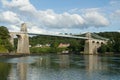 Menai suspension bridge. Royalty Free Stock Photo