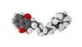 menaquinone molecule, vitamin k2, molecular structure, isolated 3d model van der Waals