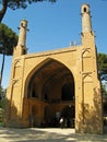 Menare Jonban or Shaking Minarates historical mosque , Isfahan Royalty Free Stock Photo