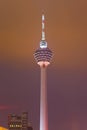 Menara tv tower at Kuala Lumpur (Malaysia) Royalty Free Stock Photo