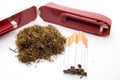 Mend tobacco and darning appliance Royalty Free Stock Photo