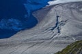 Mendenhall glacier frozen X Royalty Free Stock Photo