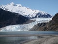 Mendenhall Glacier at Juneau Alaska Royalty Free Stock Photo