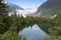 Mendenhall Glacier and Lake Near Juneau Alaska
