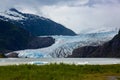 Mendenhall Glacier Near Juneau in Alaska Royalty Free Stock Photo