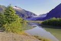 Mendenhall Glacier near Juneau, Alaska Royalty Free Stock Photo