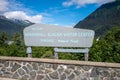 Mendenhall Glacier Visitor Center sign