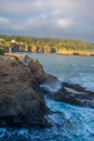 Mendocino Headlands Spring Sunset Blow Hole