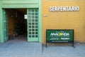 Mendoza Anaconda Snake Center Building Exterior Open Door Sign