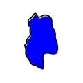 Mendoza state map in vector form. Argentina country state