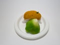 Mendut cake and potato croquettes Royalty Free Stock Photo