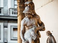 Menelaus supporting the body of Patroclus, i, Florence, Italy. Royalty Free Stock Photo