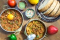 Menemen Turkish breakfast food egg, tomatoes and