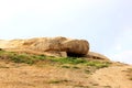 Menga, part of twinned dolmens, Antequera, Spain Royalty Free Stock Photo