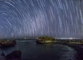 mengening beach bali at night