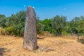 Menhir dos Almendres near Portuguese town Evora