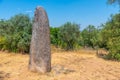 Menhir dos Almendres near Portuguese town Evora