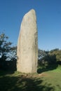 The menhir of Kerloas, prehistoric rock. Royalty Free Stock Photo