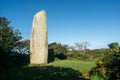 The menhir of Kerloas, prehistoric rock. Royalty Free Stock Photo