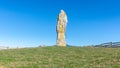 Menhir of Kurtzegan, Gorbea Natural Park, Vizcaya, Spain Royalty Free Stock Photo