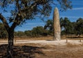 Menhir of Meada stone near Castelo de Vide in Portugal.