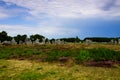 Menhir means standing stones in old celt these are found near Carnac Royalty Free Stock Photo