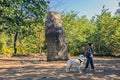 Menhirs in Carnac, Morbihan, France. Royalty Free Stock Photo