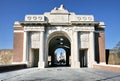 Menin Gate Memorial at Ypres Royalty Free Stock Photo