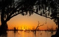 Menindee lakes at sunset.