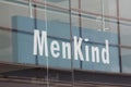 The Menkind logo in Exeter, Devon in the UK