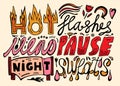 Menopause Hand Drawn Lettering