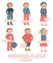 Menopause symptoms set