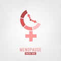 Menopause vector icon.