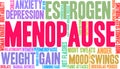 Menopause Word Cloud Royalty Free Stock Photo