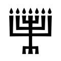 Menorah (ancient Hebrew sacred seven-candleholder)