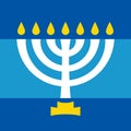 Menorah ancient (Hebrew sacred seven-candleholder)