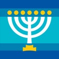 Menorah ancient Hebrew sacred seven-candleholder