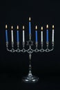 Menorah and Candles Royalty Free Stock Photo