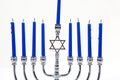 Menorah Candles Royalty Free Stock Photo