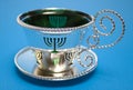 Menorah Cup and Saucer Royalty Free Stock Photo