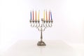 Menorah with eight hanuka candles