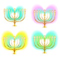 Menorah heart color