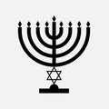 Menorah icon black