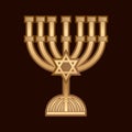 Menorah Israel candle