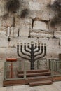 Menorah. Jewish hanukkah candle holder