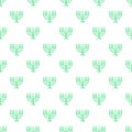Menorah pattern, cartoon style Royalty Free Stock Photo