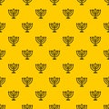Menorah pattern vector Royalty Free Stock Photo