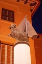 Menorca, Balearic Islands, Spain, public monument, sheep, column, Ciutadella