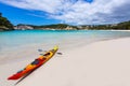 Menorca Cala Galdana Beach in Ciutadella at Balearic Royalty Free Stock Photo