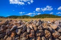 Menorca Es Mitjorn Mediterranean masonry landscape Royalty Free Stock Photo